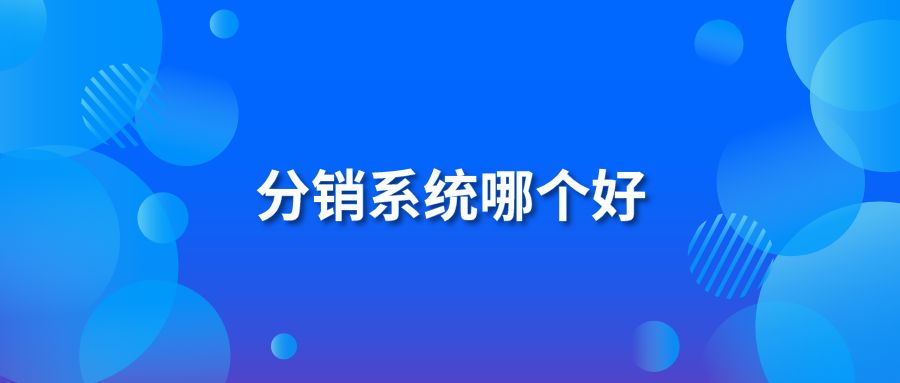 分销系统哪个好