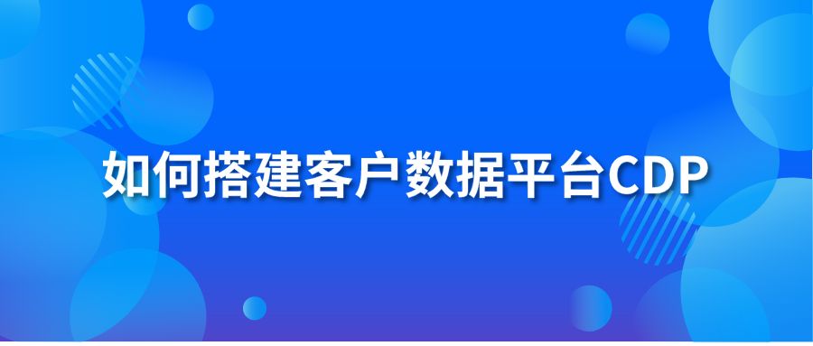 如何搭建客户数据平台CDP