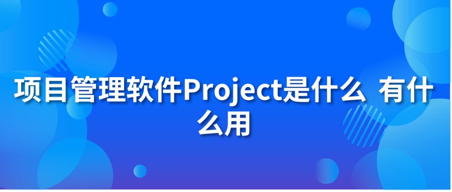 项目管理软件Project是什么 有什么用