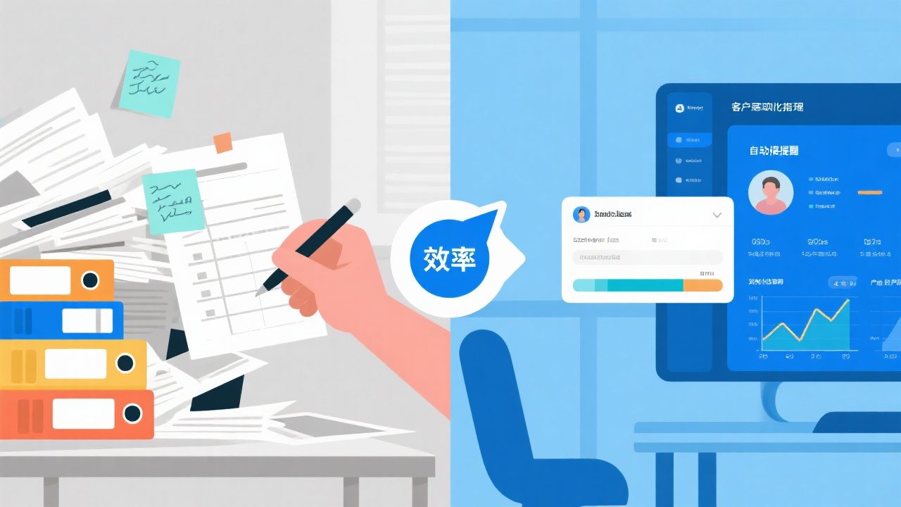 客户跟进管理系统与手动管理对比，哪个更高效