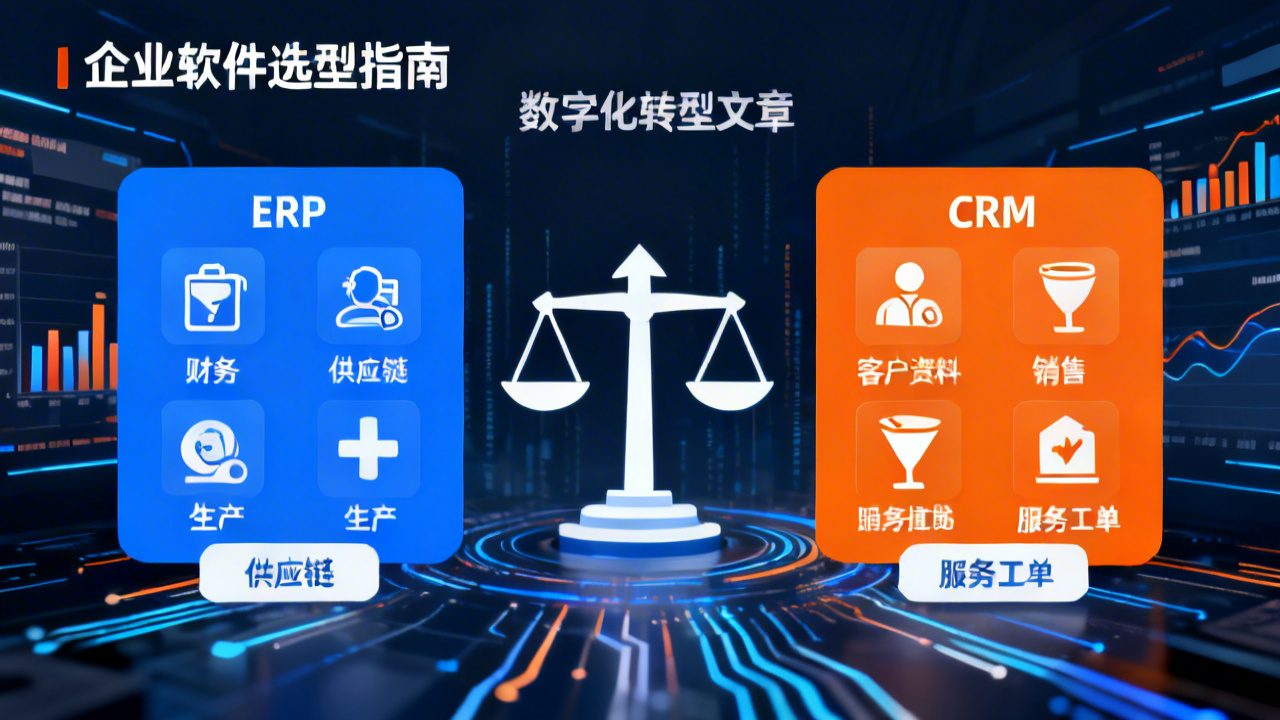 ERP vs CRM系统功能对比表：2026年最新差异指南