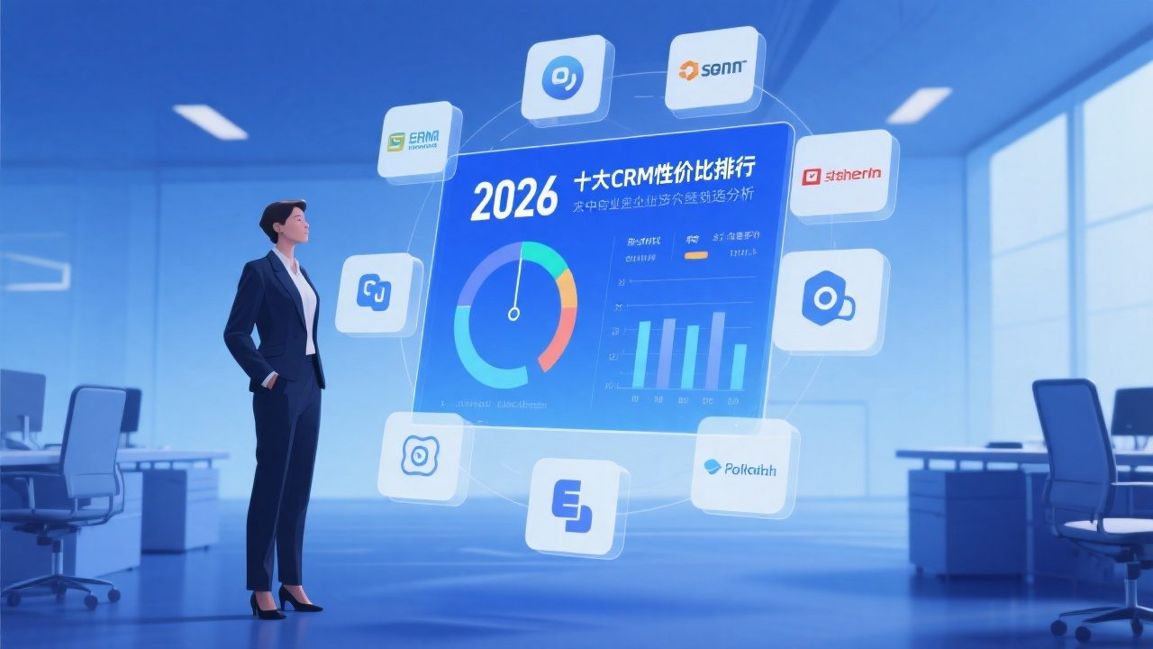 大中型企业选CRM：排名前十公司中哪家性价比最高？2026版
