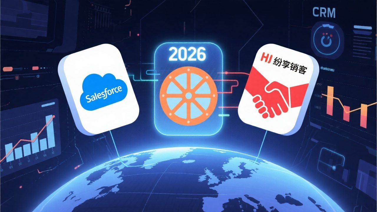 2026年国内外 CRM 系统功能对比：Salesforce vs HubSpot vs 纷享销客