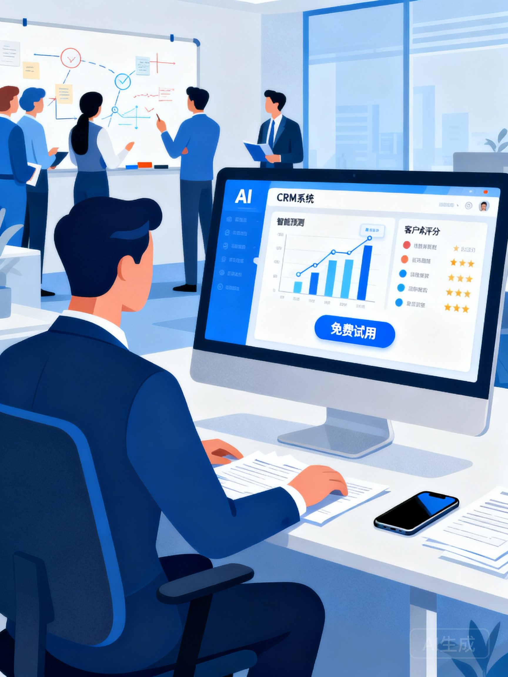 AI智能型CRM试用体验：销售团队如何借机零成本评估？