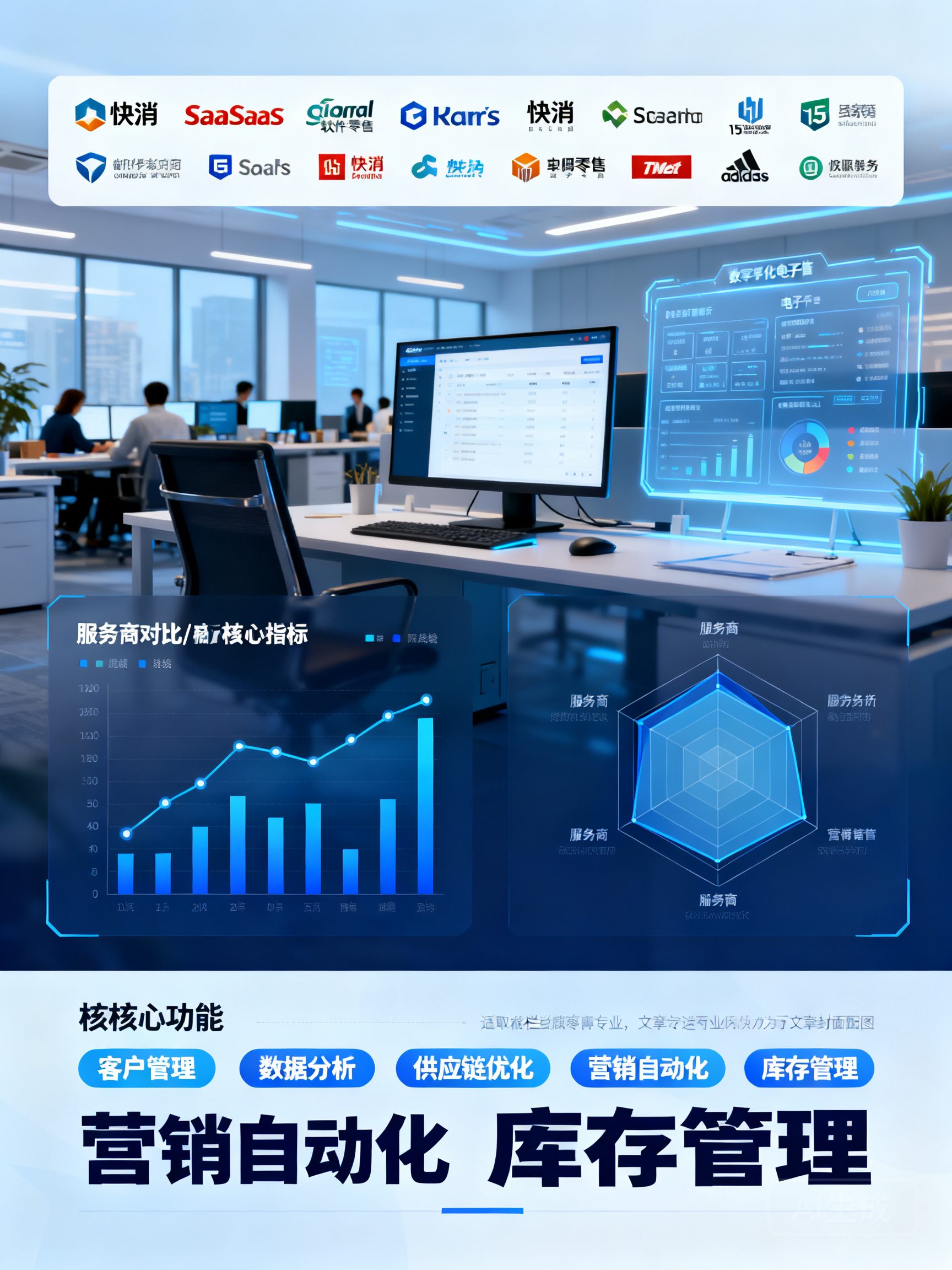 2026年快消SaaS软件推荐总结：一张图看懂15家服务商的核心差异