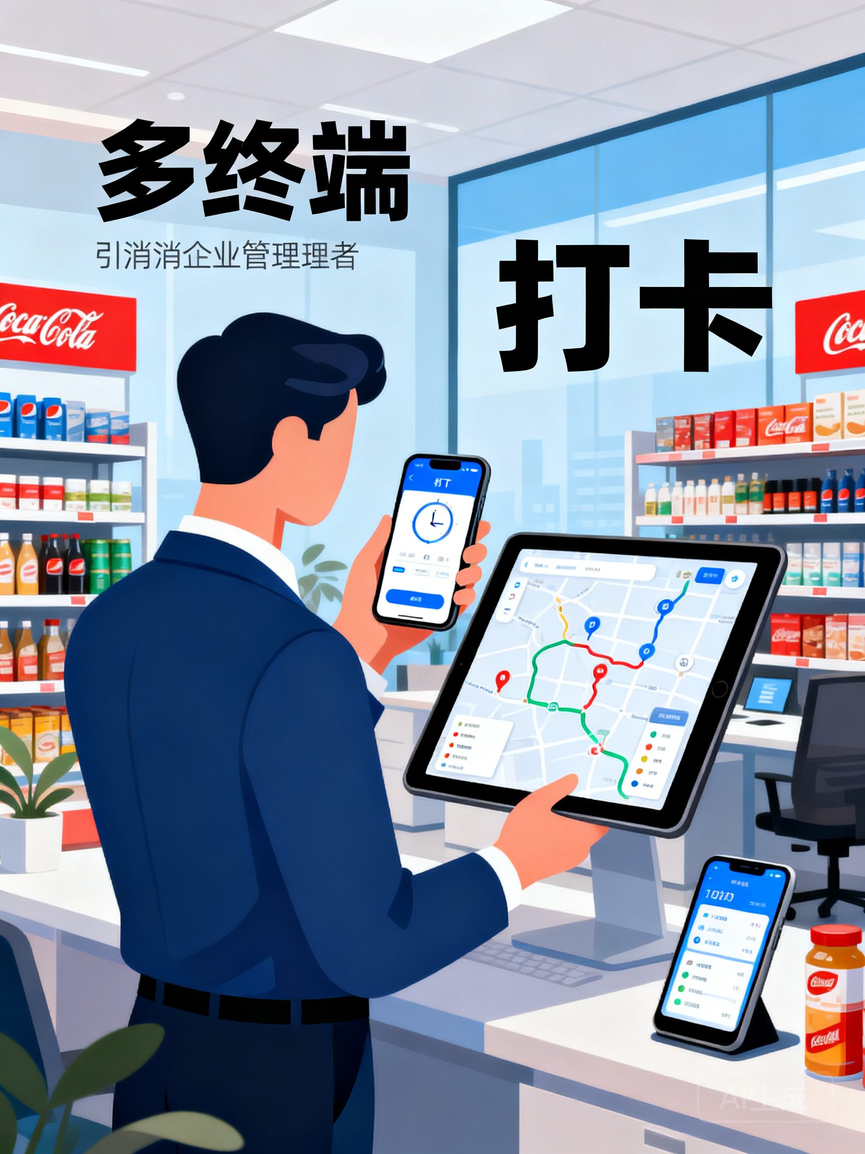 快消企业如何选择支持多终端打卡的拜访管理系统