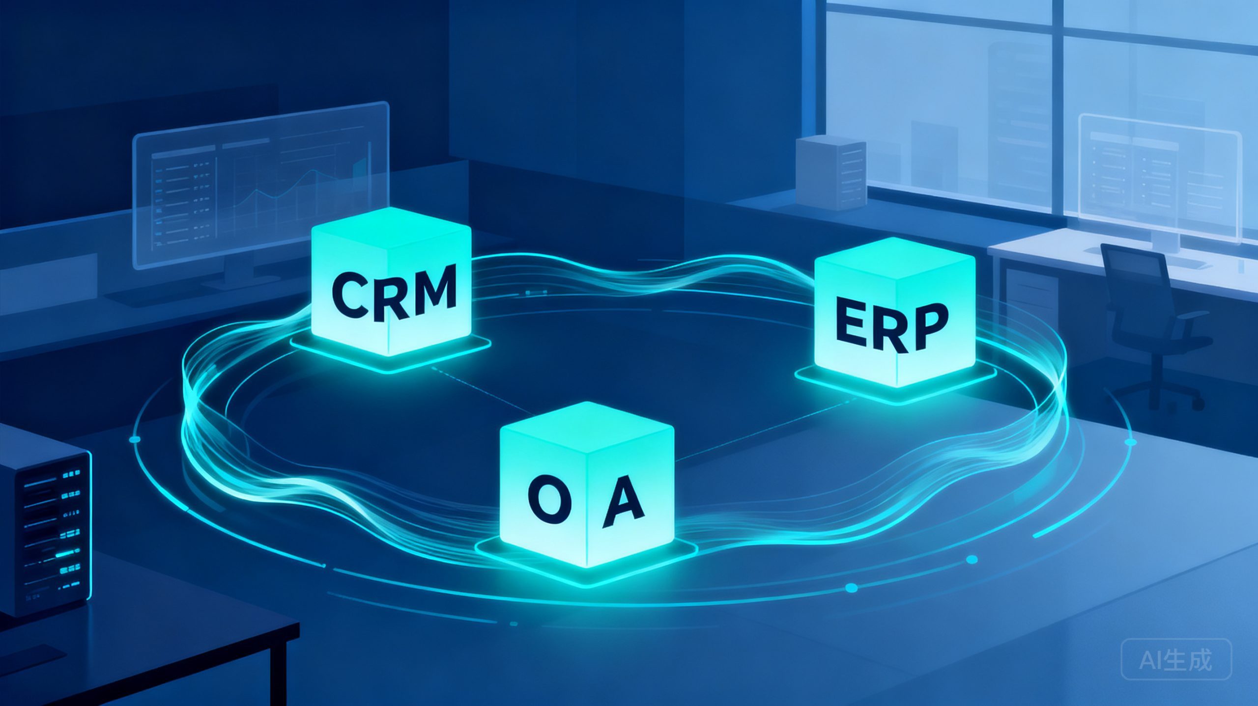 企业级CRM如何与ERP、OA无缝对接？2026年中大型系统集成方案