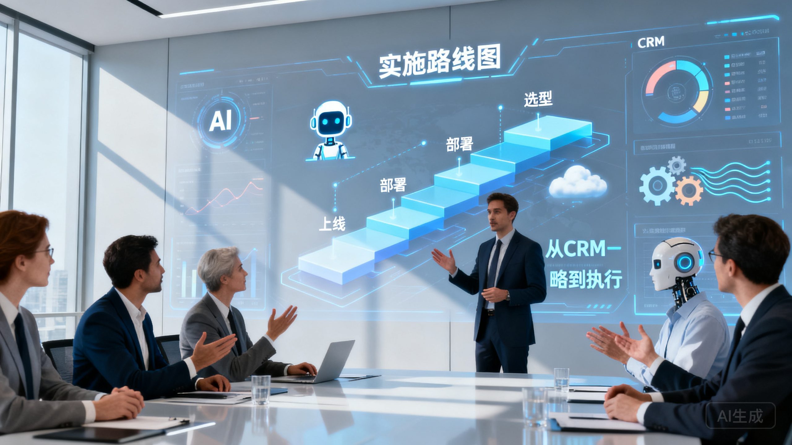 大中企业AI CRM实施与落地：从选型到上线的完整路径