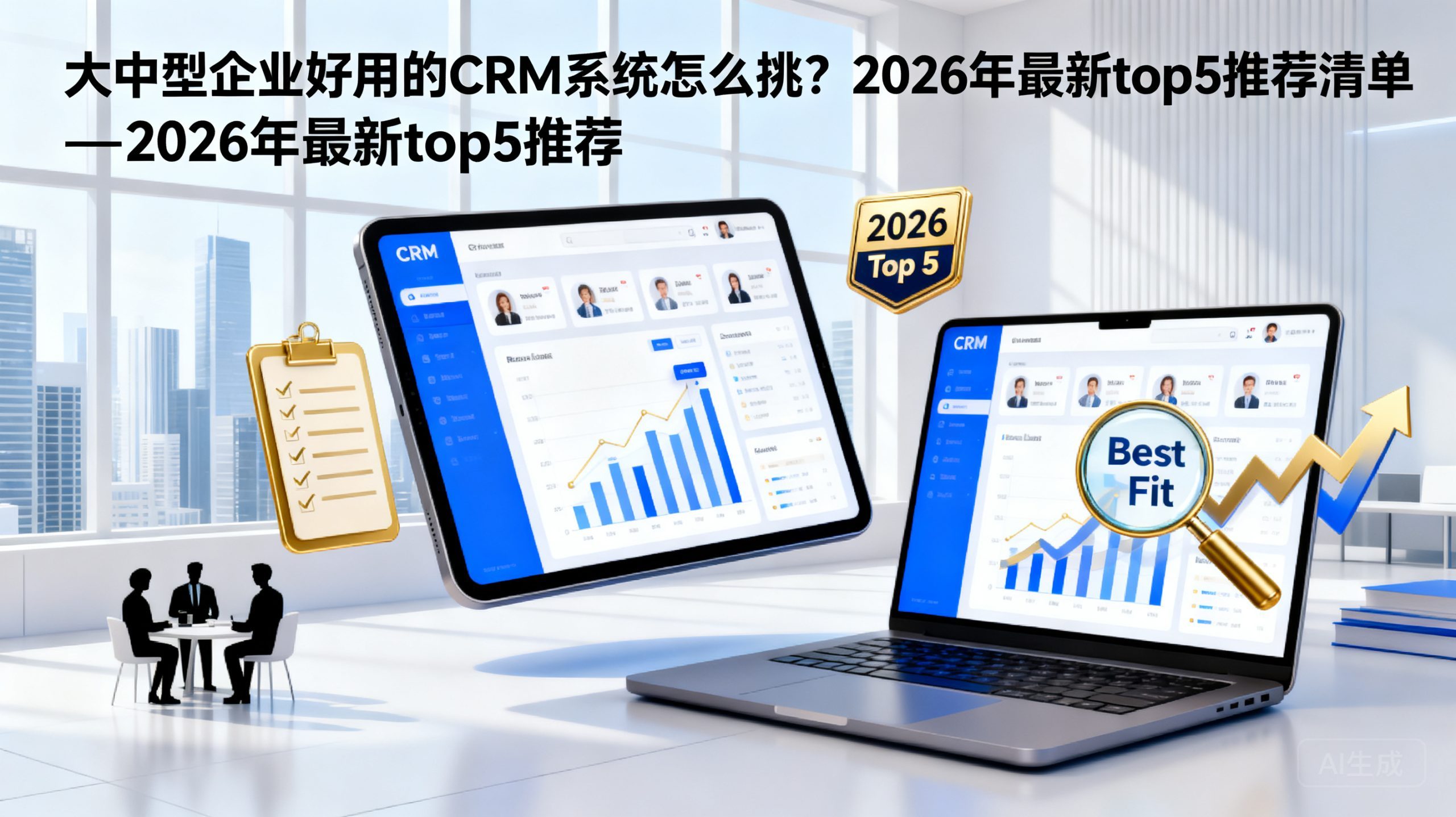 大中型企业好用的CRM系统怎么挑？2026年最新top5推荐清单
