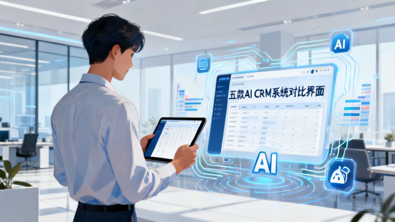 中大型企业AI CRM哪个好？2026主流5款智能CRM系统横评