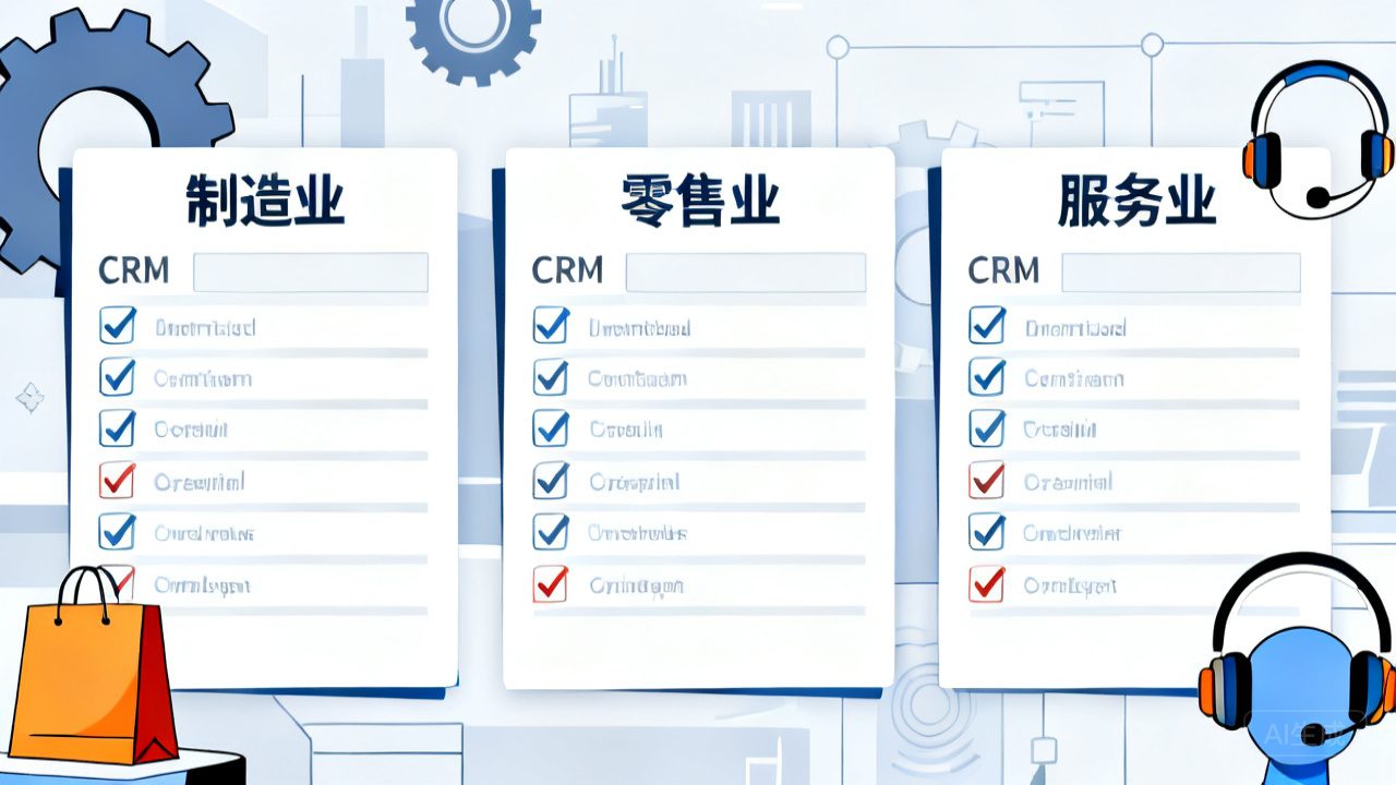 不同行业的CRM怎么选？制造业、零售、服务业适用清单