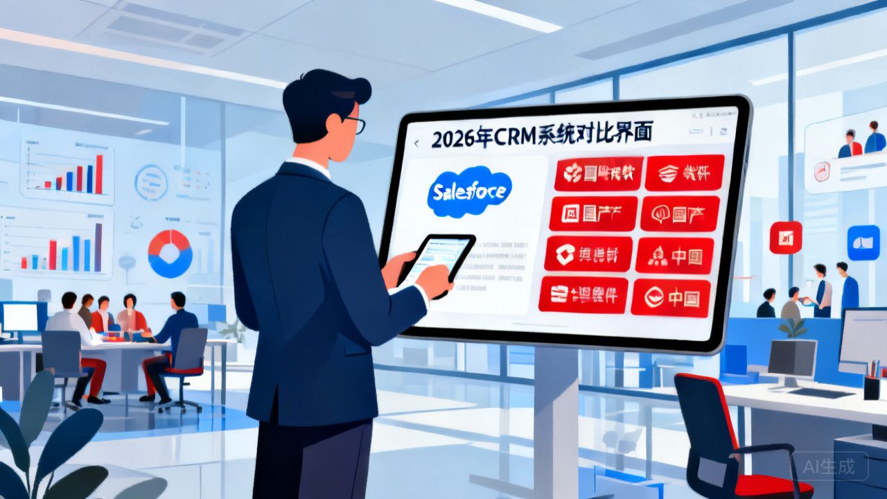 大中型企业CRM系统推荐2026：从Salesforce到国产替代全覆盖