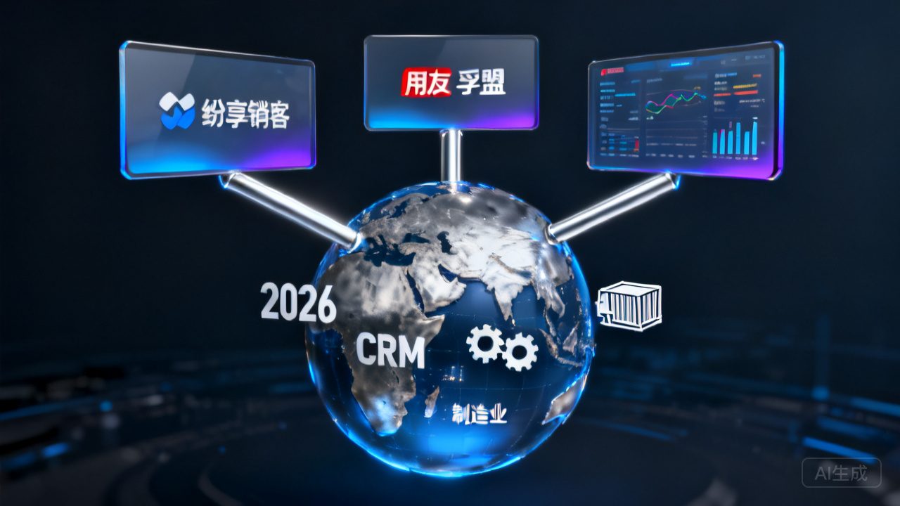 2026年制造业外贸CRM推荐：纷享销客、孚盟、用友行业化方案