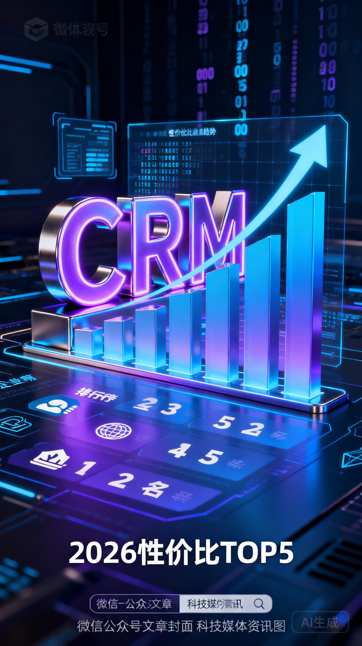 大中企业CRM系统性价比排行榜：2026年Top5谁能胜出？