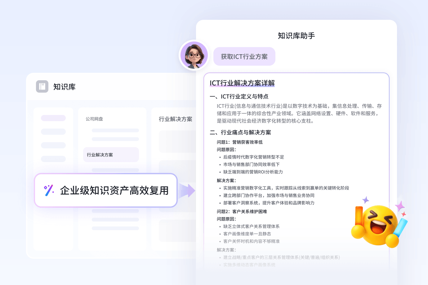 企业AI知识库构建与应用流程图