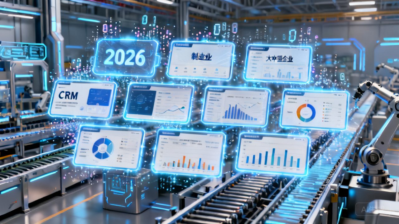 2026 制造业专用大中型企业 CRM 九款，行业专属盘点