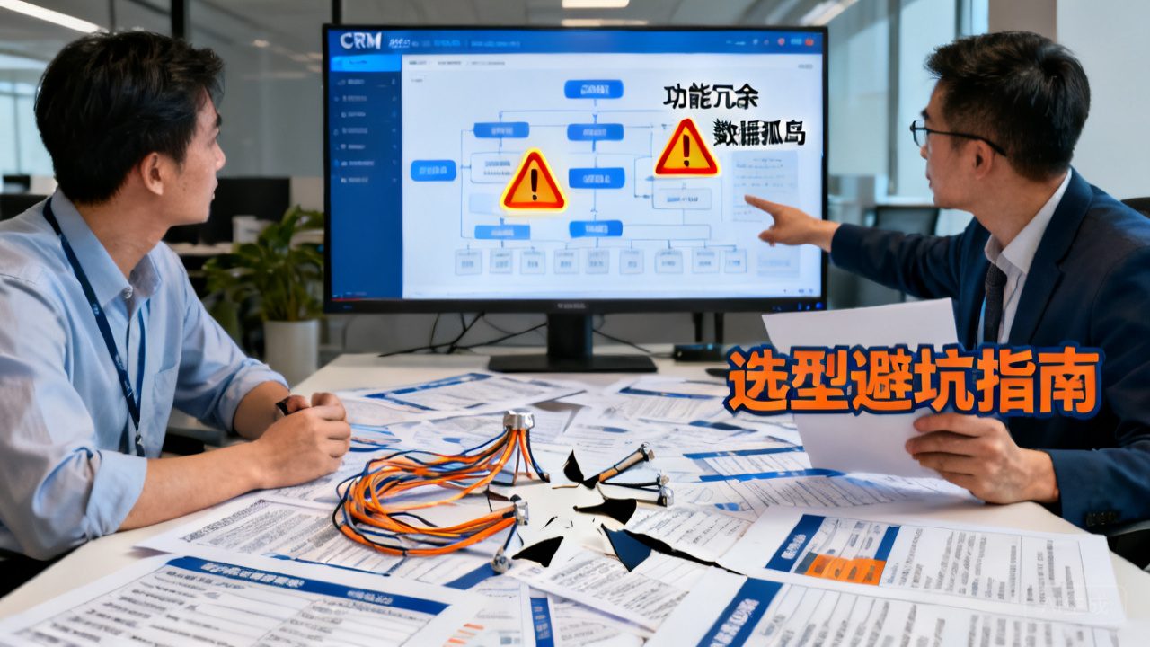 大中型企业CRM选型必看：如何避开“功能冗余”“数据孤岛”等8大坑？