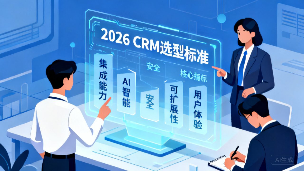 2026 大中型企业 CRM 选型五大标准，快速锁定合适系统