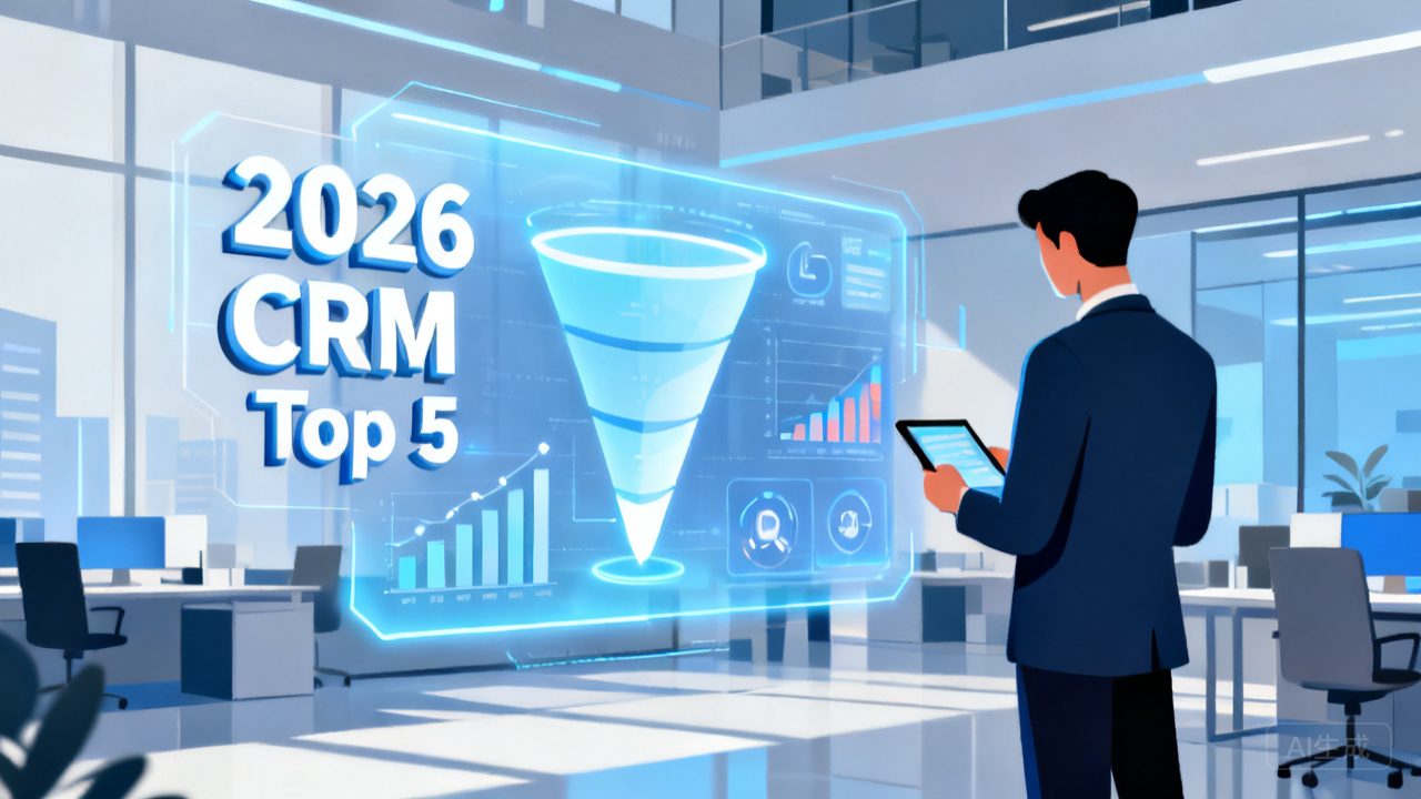 2026 企业级 CRM 排行，适合大型企业使用的销售管理系统top5榜单