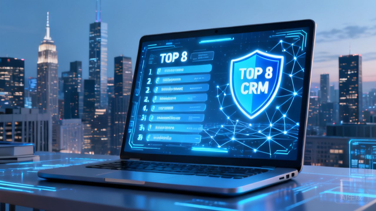上市企业 CRM 软件排行，数据合规、审计完善产品 TOP 8榜单