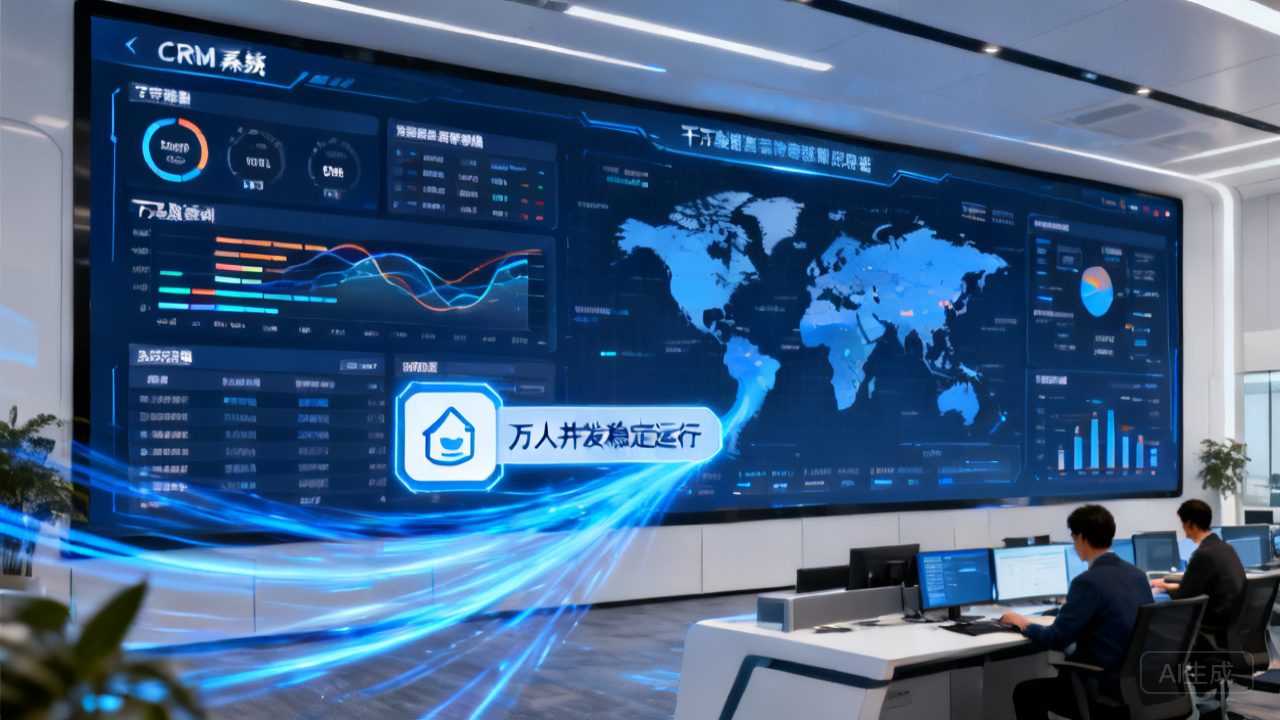 面向万人级团队的CRM测评：5款高并发大型企业管理系统实测体验