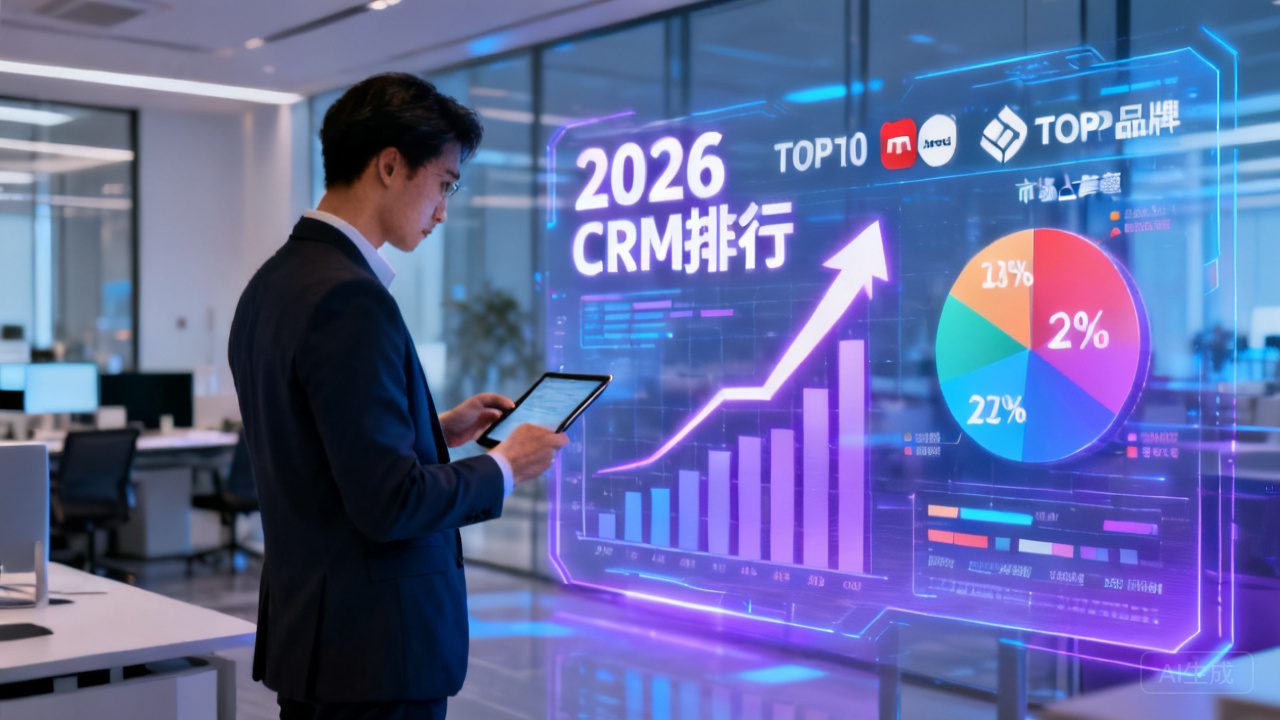大型企业CRM系统排行榜2026：前十名品牌市场占有率大揭秘