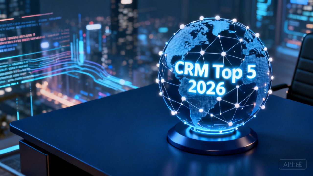 全球大型 CRM 厂商综合排行 2026，国内外产品横向榜单top5
