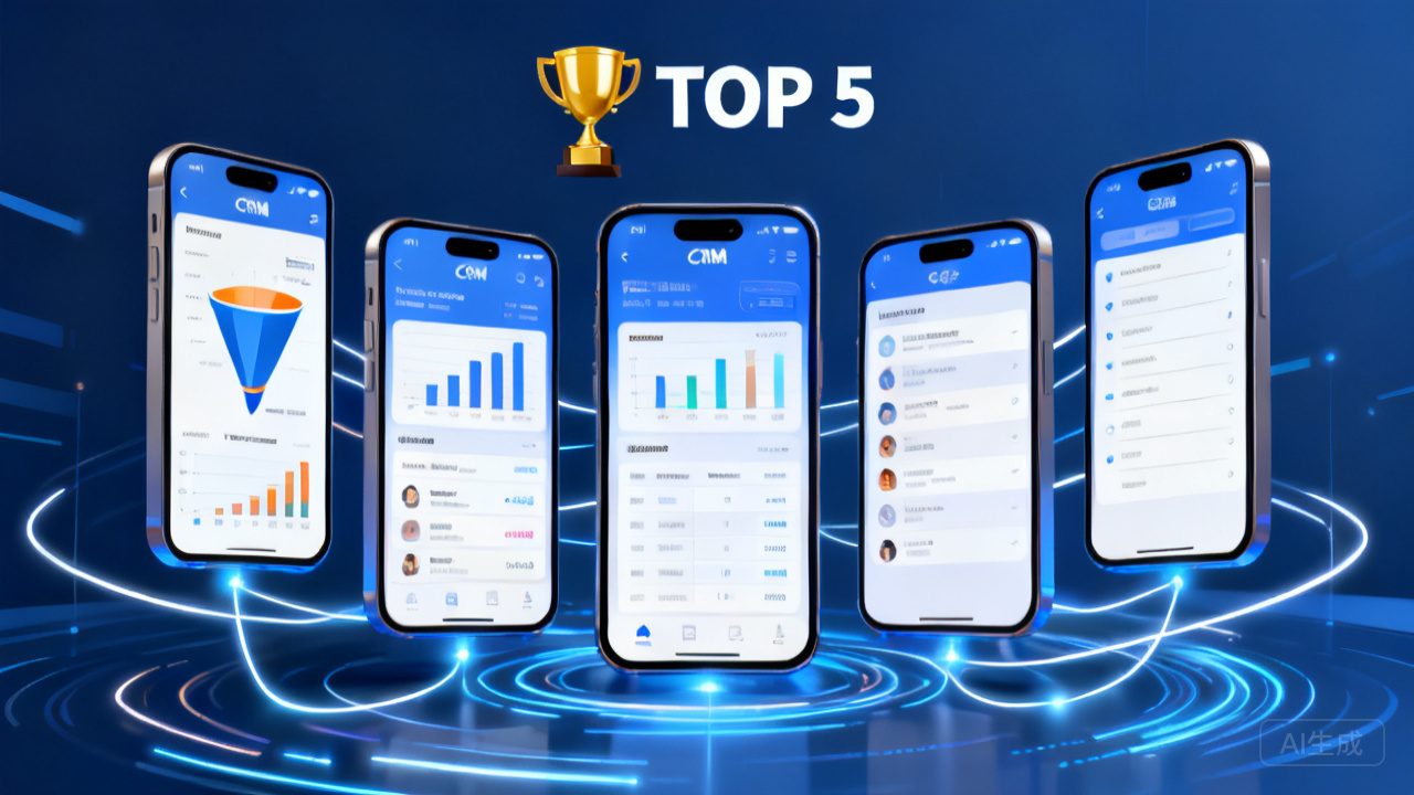 大型企业CRM系统排名：移动CRM领域的TOP 5推荐