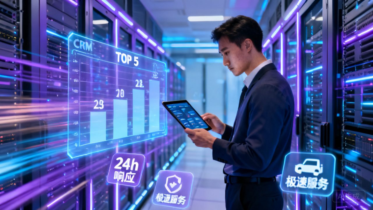 2026年大型企业CRM选型排行：售后服务响应速度TOP 5