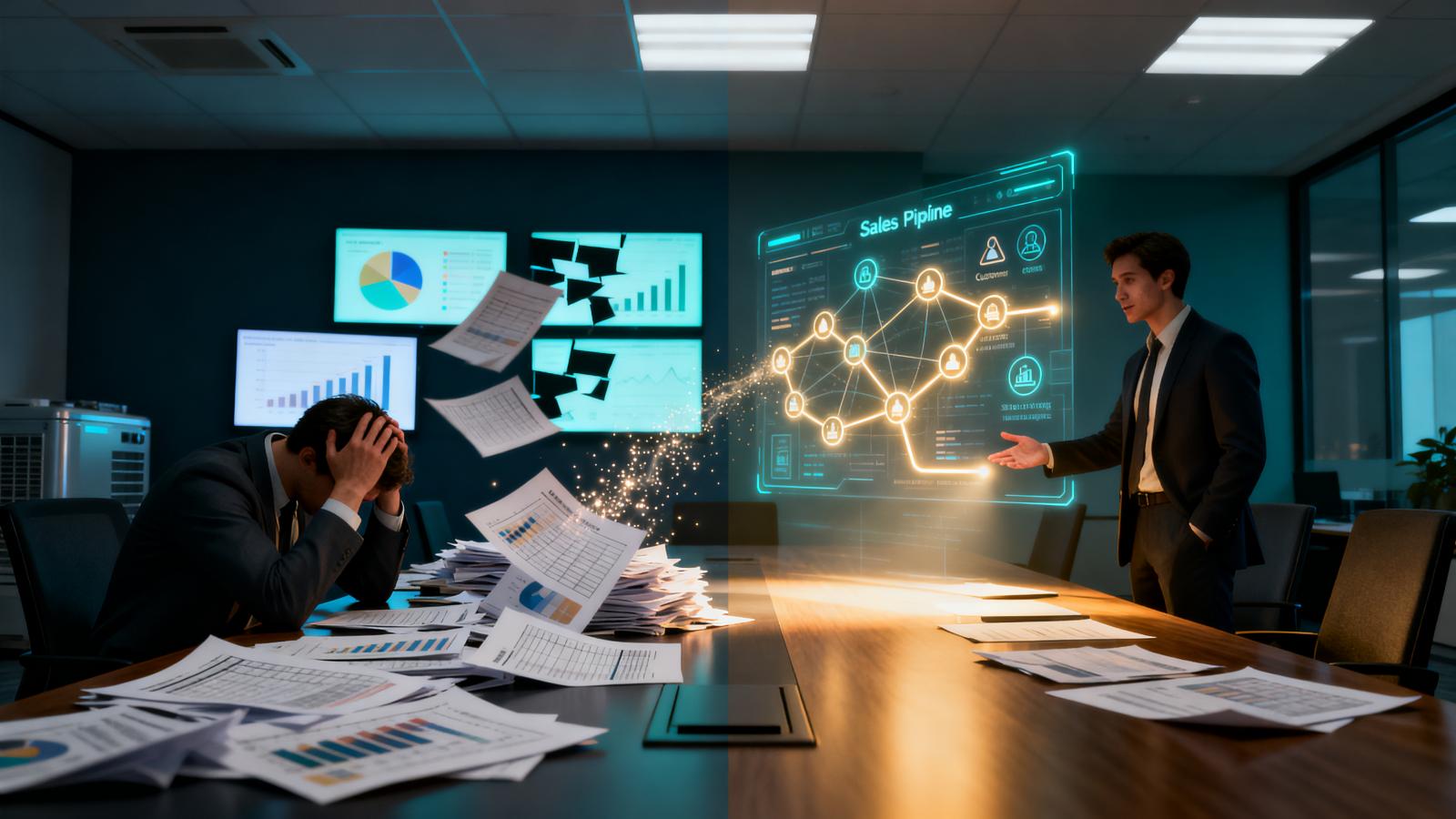 智能报表自动生成，AI 原生 CRM 简化业务复盘工作