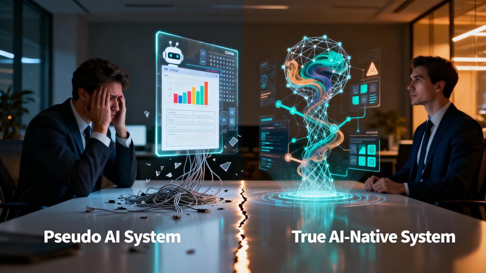 怎么辨别伪 AI 系统？真正 AI 原生 CRM 判定方法