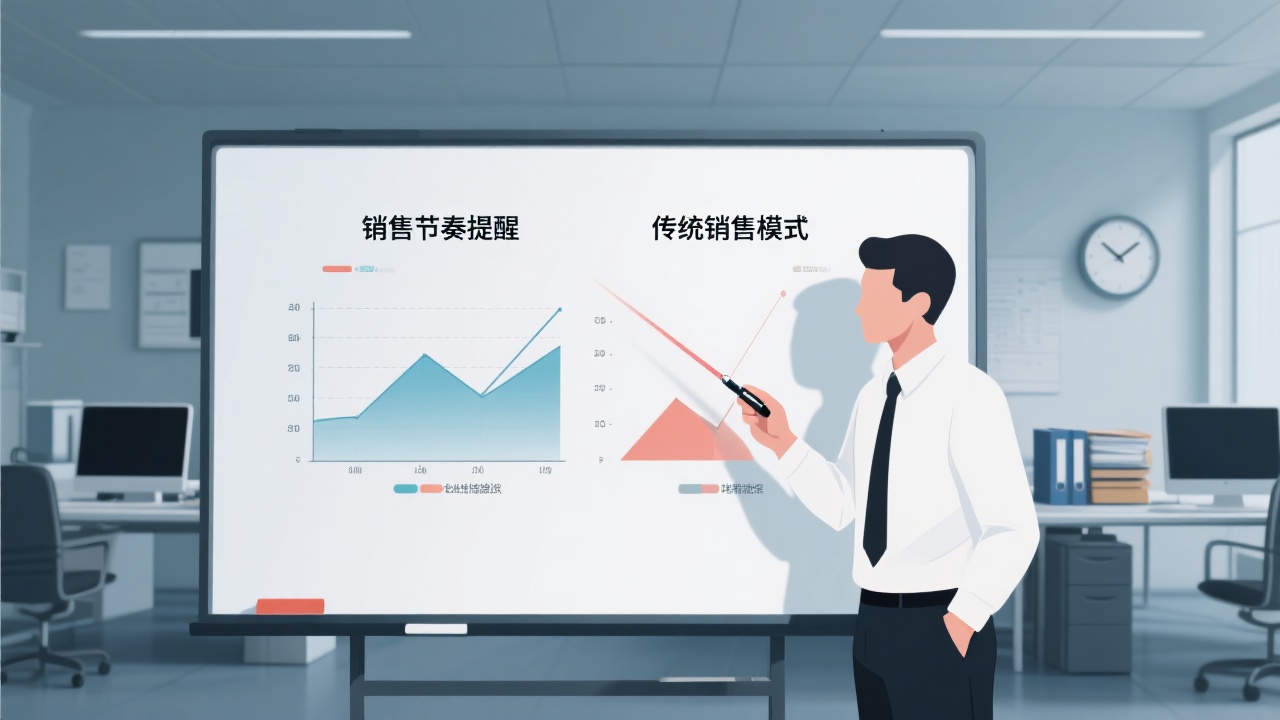 销售节奏提醒与传统销售模式的核心区别